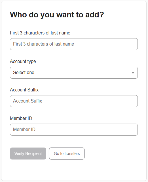 Add recipient screenshot